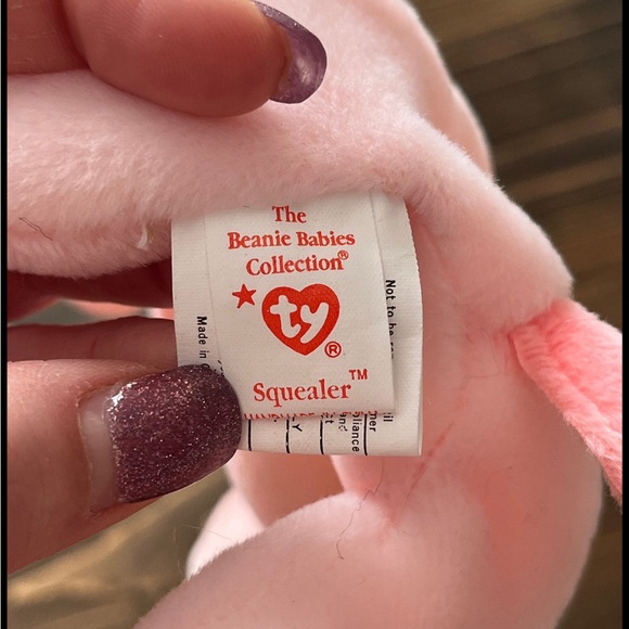 Ty "Squealer" the pig-1 of Original 9 Beanies of 1993-Retired 1998 - Picture 6 of 10